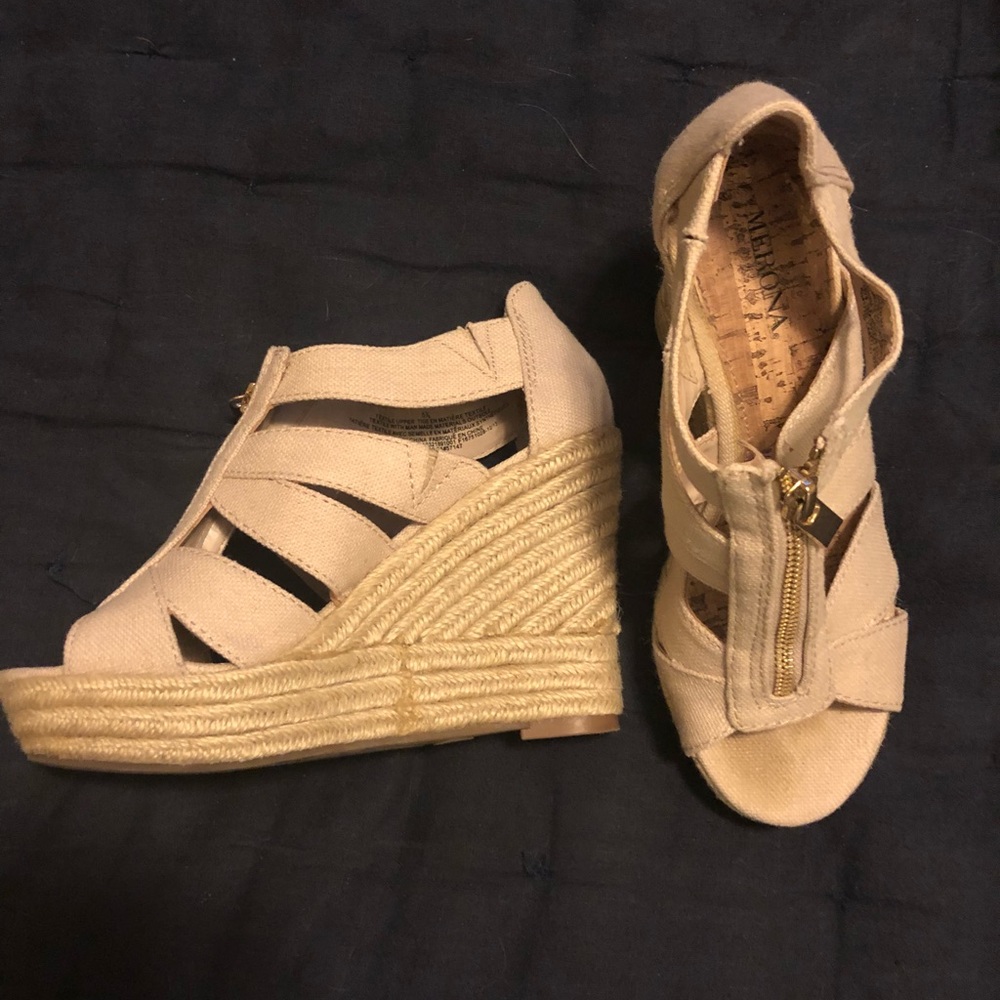 Target beige wedges